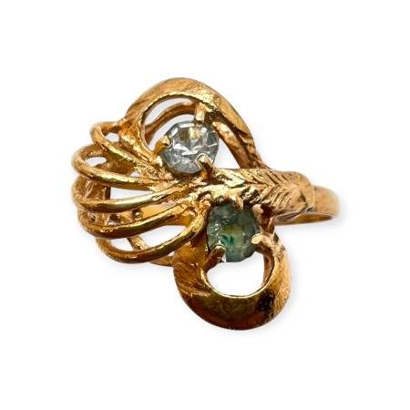 Bague en or 750 sertie...
