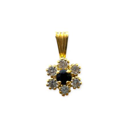 Pendentif marguerite en or 750