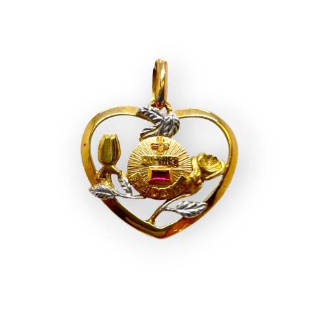 Pendentif cœur « + qu’hier...