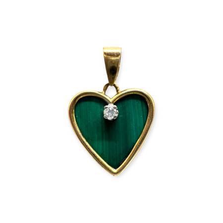 Pendentif Cœur Avec Diamant...