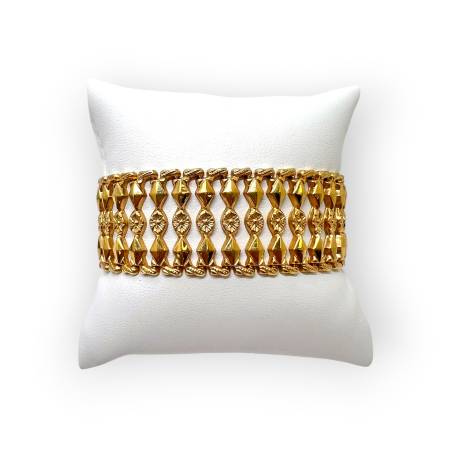 Bracelet maille ajourée en...