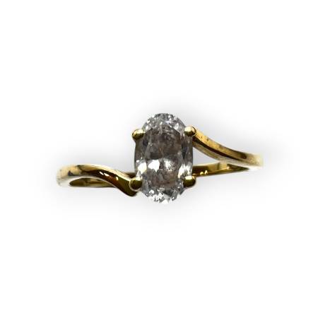 Bague solitaire en or 750