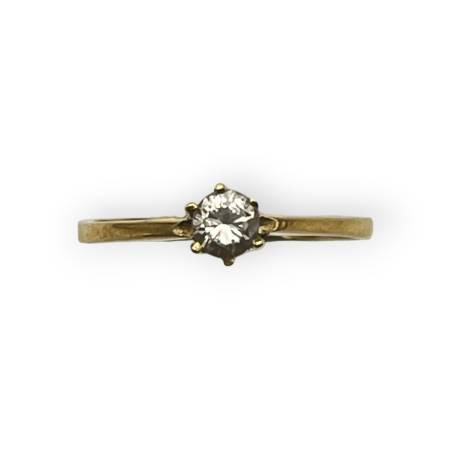 Bague solitaire or 750...