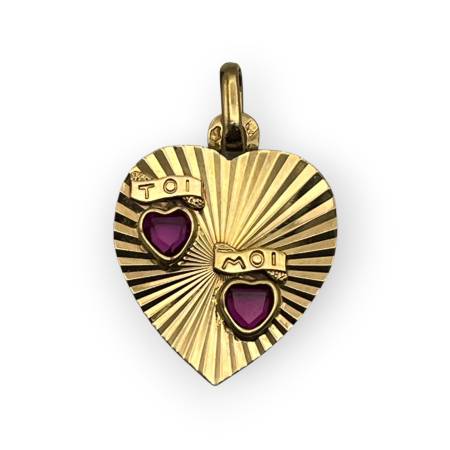 Pendentif or 750 coeur...
