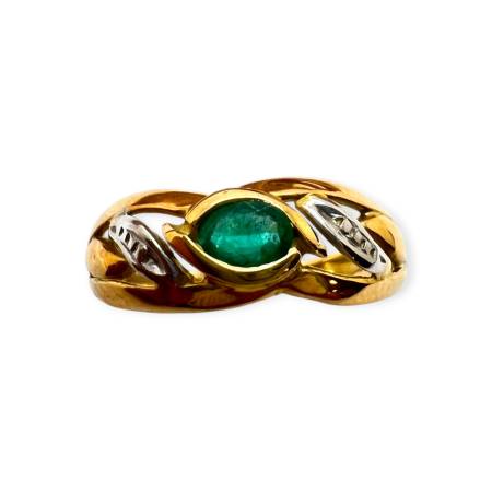 Bague en or 750 avec...