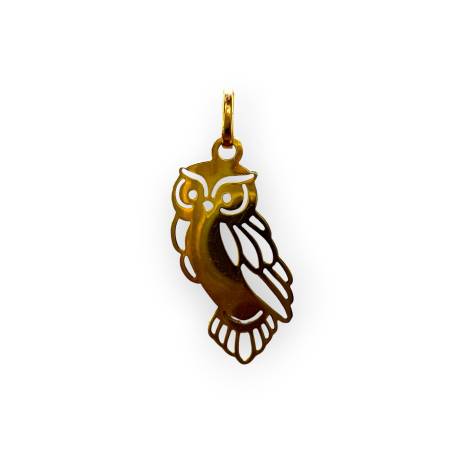 Pendentif chouette en or 750