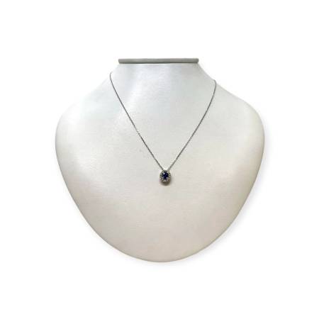 Collier pendentif saphir et...