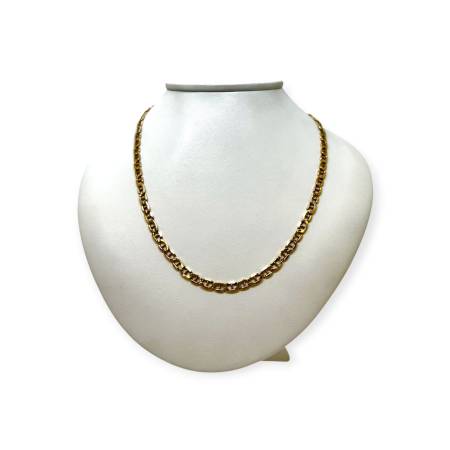Collier maille marine or 375