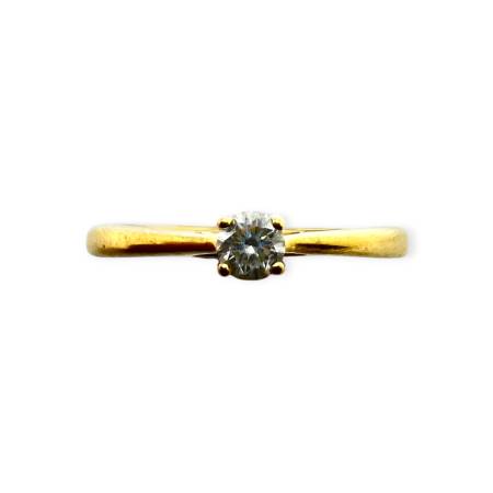 Bague solitaire diamant en...
