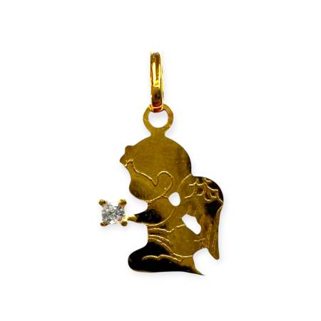 Pendentif ange en or 375 –...
