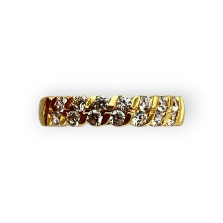Bague or 750 et oxydes en...