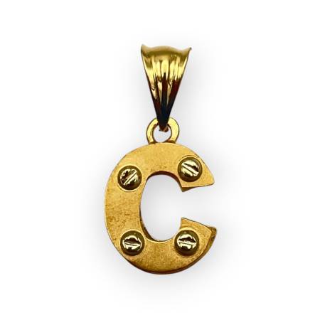 Pendentir or 750 lettre "C"
