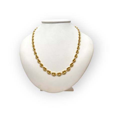 Collier maille grain de...