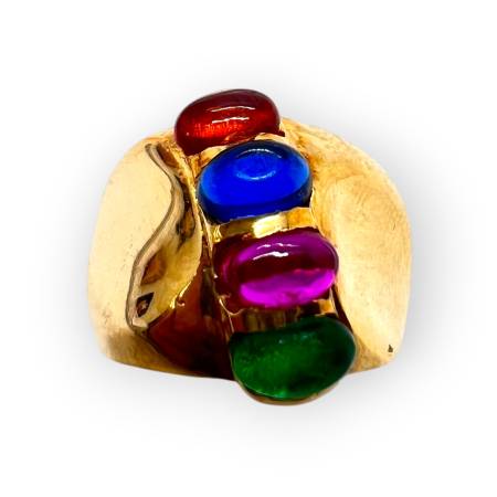 Bague en or 750 sertie de...