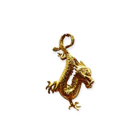 Pendentif dragon en or 750