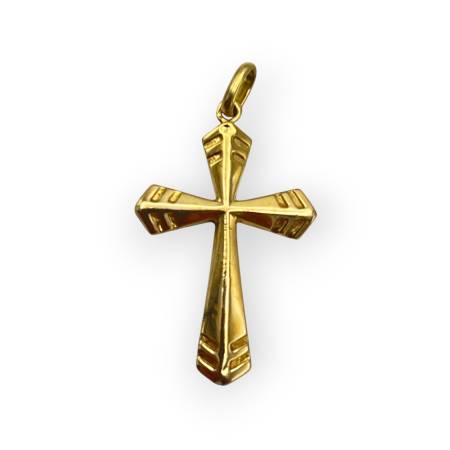 Pendentif croix stylisée en...