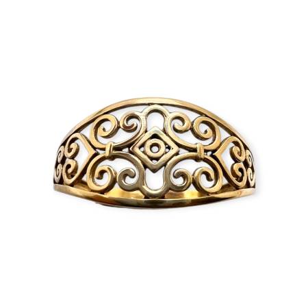 Bague en or 750 à motif ajouré