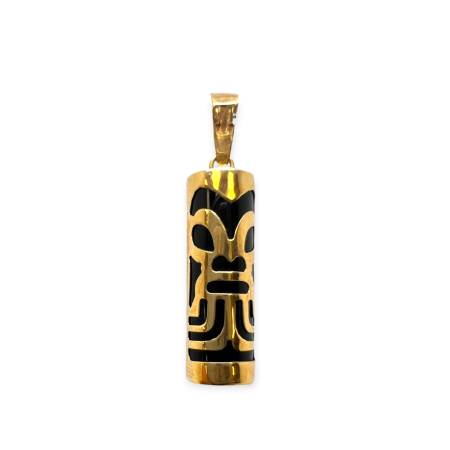 Pendentif Tiki en or 750 et...