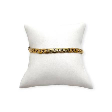 Bracelet maille haricot en...