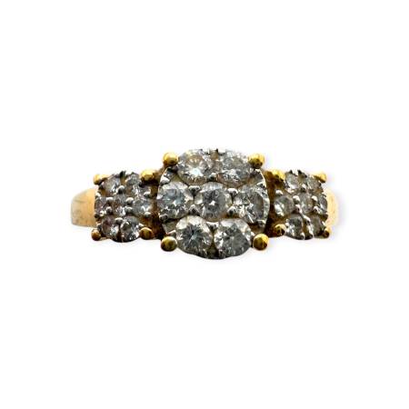 Bague en or 750 et diamants