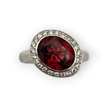 Bague or blanc 750...