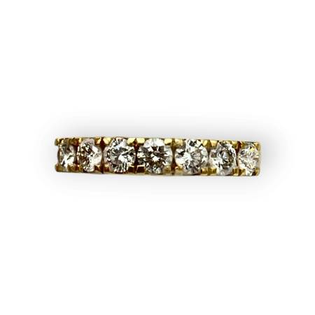 Bague demi-alliance en or...