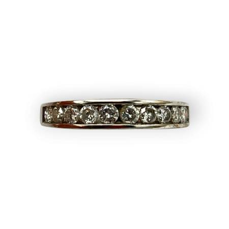 Bague demi-alliance en or...
