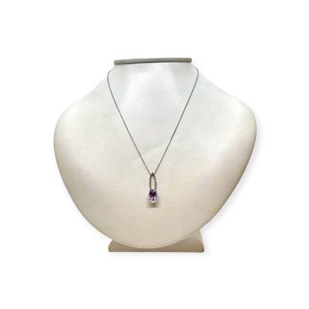 Collier en or blanc 375...